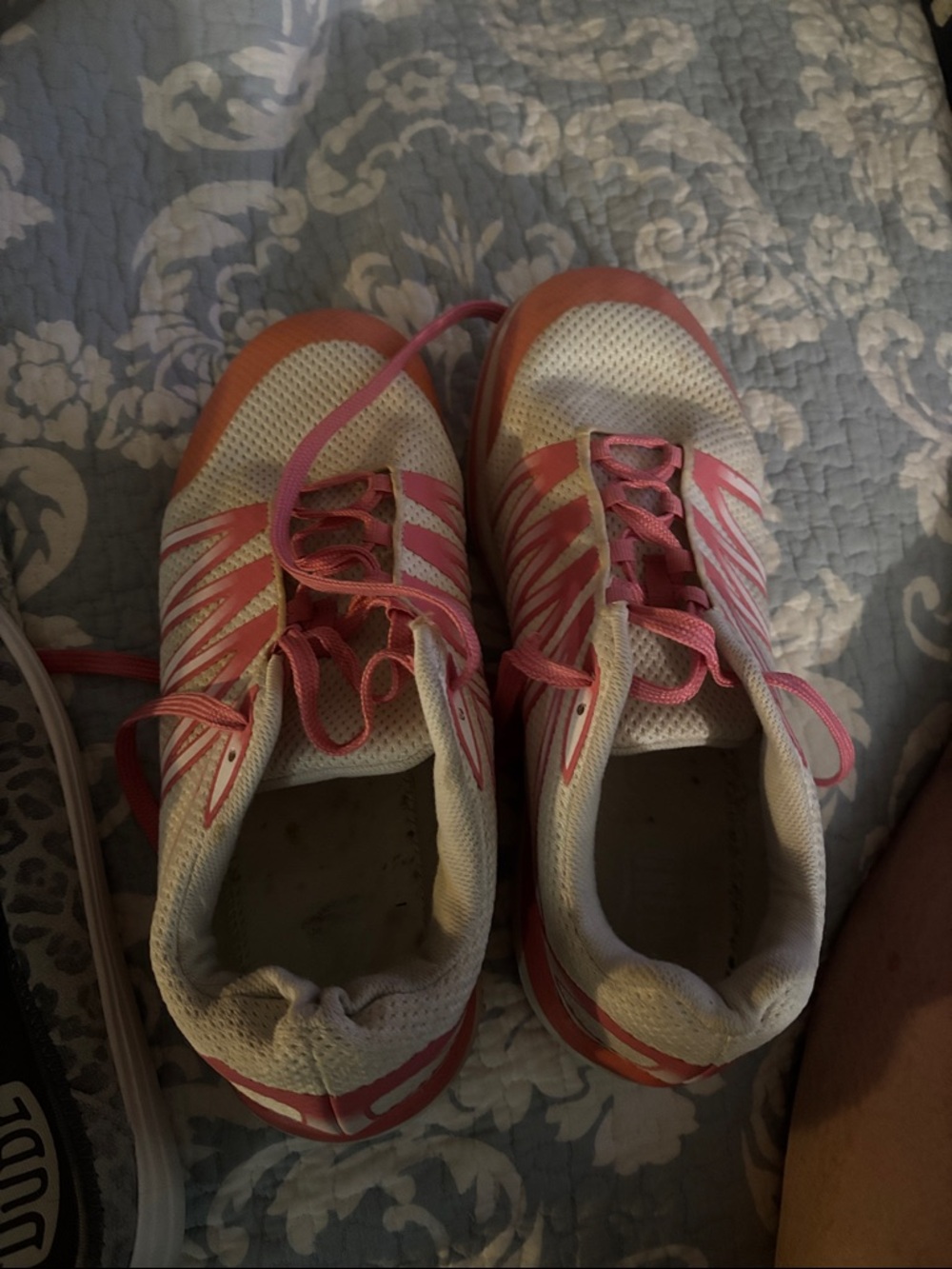 Drew  White and Pink Running Shoes